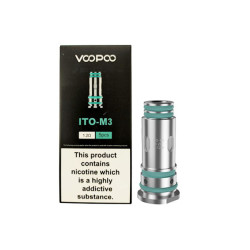 Voopoo ITO M Series Replacement Coils - 1.0Ω/1.2Ω/0.5Ω - Resistance: ITO M3 1.2Ω Voopoo ITO M Series Replacement Coils - 1.0Ω/1.2Ω/0.5Ω - Resistance: ITO M3 1.2Ω