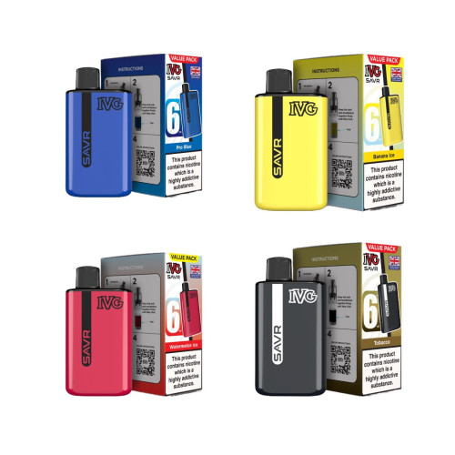 20mg IVG SAVR Prefilled Pod Vape Kit 3000 Puffs - Flavour: Peach Ice 20mg IVG SAVR Prefilled Pod Vape Kit 3000 Puffs - Flavour: Peach Ice