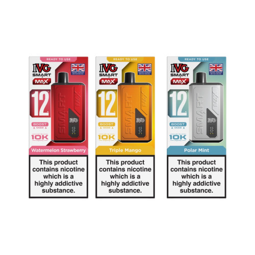 20mg IVG Smart Max Pod Vape Kit 10000 Puffs - Flavour: Fizzy Cherry
