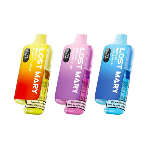 20mg LOST MARY BM6000 Refillable Pod Kit - 6000 Puffs - Flavour: Strawberry Ice 20mg LOST MARY BM6000 Refillable Pod Kit - 6000 Puffs - Flavour: Strawberry Ice
