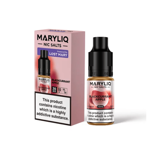 20mg MARYLIQ Nic Salt By Lost Mary 10ml (50VG/50PG) - Flavour: Blackcurrant Apple 20mg MARYLIQ Nic Salt By Lost Mary 10ml (50VG/50PG) - Flavour: Blackcurrant Apple