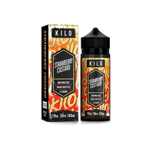 Kilo 100ml Shortfill 0mg (70VG/30PG) - Flavour: Strawberry Custard