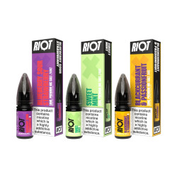 20mg RIOT X 10ml Nic Salts by Riot Squad (50VG/50PG) - Flavour: Mango & Blackcurrant Gelato