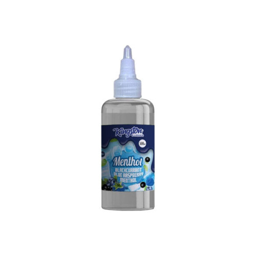 Kingston 500ml Shortfill 0mg (70VG/30PG) - Flavour: Blackcurrant Blue Raspberry Menthol
