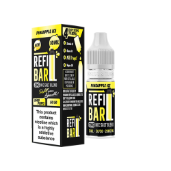 10mg Refill Bar Salts 10ml Nic Salts (50VG/50PG) - Flavour: Pineapple Ice 10mg Refill Bar Salts 10ml Nic Salts (50VG/50PG) - Flavour: Pineapple Ice