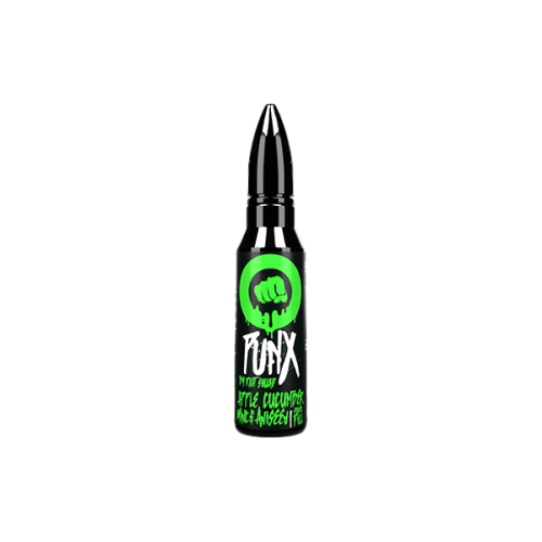 0mg Riot Squad Punx 50ml Shortfill (70VG/30PG) - Flavour: Apple Cucumber Mint & Aniseed 0mg Riot Squad Punx 50ml Shortfill (70VG/30PG) - Flavour: Apple Cucumber Mint & Aniseed