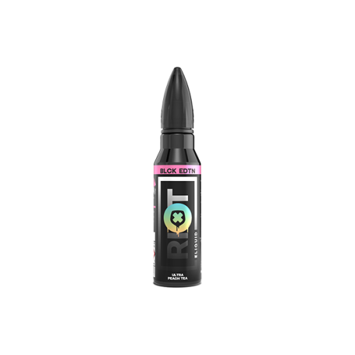 0mg Riot Squad Black Edition V2 2x 50ml Shortfill (70VG/30PG) - Flavour: Ultra Peach Tea 0mg Riot Squad Black Edition V2 2x 50ml Shortfill (70VG/30PG) - Flavour: Ultra Peach Tea