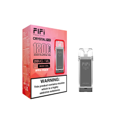 FLFI Crystal Replacement Pods 1800 Puffs 2ml - Flavour: Apple Peach FLFI Crystal Replacement Pods 1800 Puffs 2ml - Flavour: Apple Peach