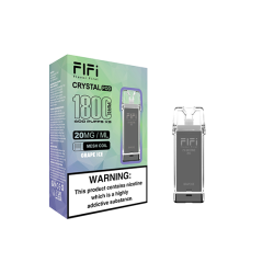 FLFI Crystal Replacement Pods 1800 Puffs 2ml - Flavour: Grape Ice FLFI Crystal Replacement Pods 1800 Puffs 2ml - Flavour: Grape Ice