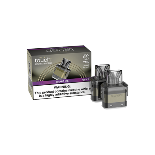 20mg VLYP Touch Replacement Pods 1200 Puff - 2ml - Flavour: Grape Ice