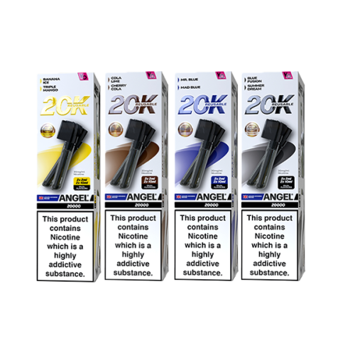 20mg Angel 20k Pods By Vapes Bars Prefilled Pods 20000 Puffs - Flavour: Yellow Edition