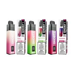 20mg Ghost Pro 8000+ By Vapes Bars Prefilled Pod Vape Kit - Flavour: Blue Sour Raspberry