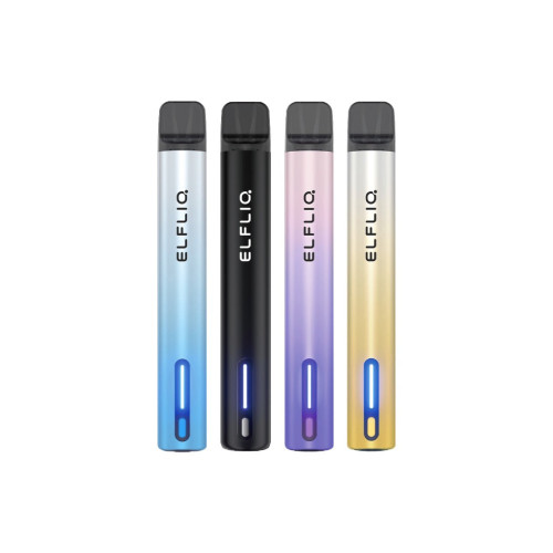Elfliq Elfa Turbo Refillable Pod Vape Kit 600 Puffs - Flavour: Aurora Black